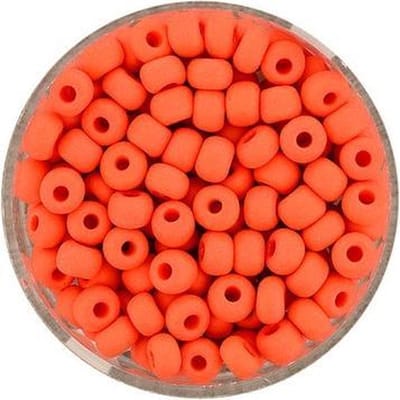 9388-054 Rocailles donkeroranje mat 4.5mm