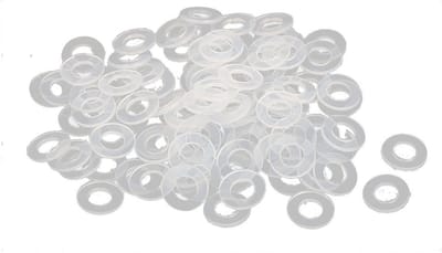 Isolatie Spacer Schroefringen M3 Nylon Wit Pakking - 100 Stuks