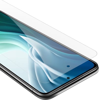 Cadorabo Screenprotector geschikt voor Xiaomi Mi 11i / POCO F3 - Pantser film Beschermende film in KRISTALHELDER Geharde (Tempered) display beschermglas in 9H hardheid met 3D Touch