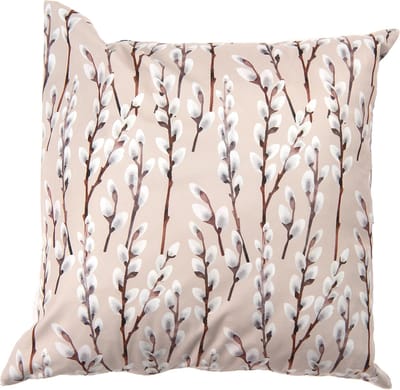 Clayre & Eef Kussenhoes 45x45 cm Beige Bruin Polyester Vierkant Katjestakken Sierkussenhoes