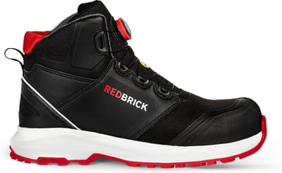Redbrick Pulse Speed Lace Hoog S3 ESD 32326 - Zwart/Rood - 43