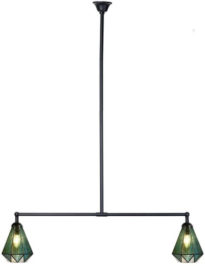 Tiffany T-lamp 2 lichts Arata Green - Art Deco Trade