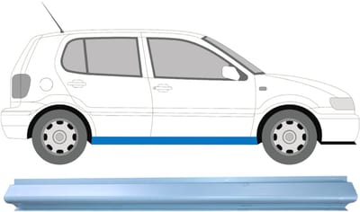 Reparatie dorpel voor Volkswagen Polo 1999-2001 / Links = Rechts (symmetrisch)