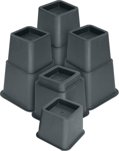 Hoogwaardige Verstelbare Meubelverhogers - Sterke Ruimtebesparende Oplossing voor Bed, Tafel, Stoel en Bank (8-20 cm)
