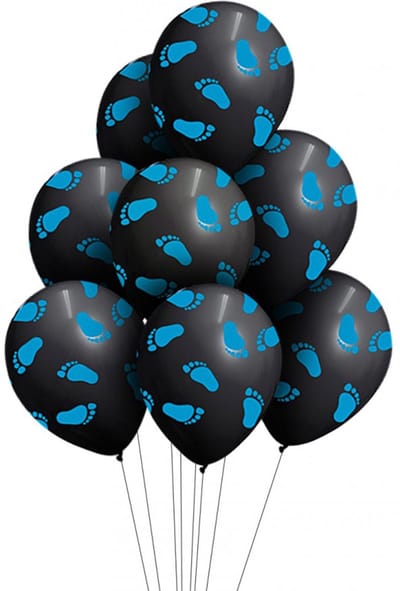 Ballonnen - Ballon - Gender reveal - Babyshower - Geboorte versiering jongen - Feest decoratie - Latex - blauw - 8 stuks