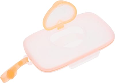 Babydoekjes Houder - Wipes Case - Onderweg Gebruik - Waterdicht Ontwerp - 22 x 13.5 cm - Oranje