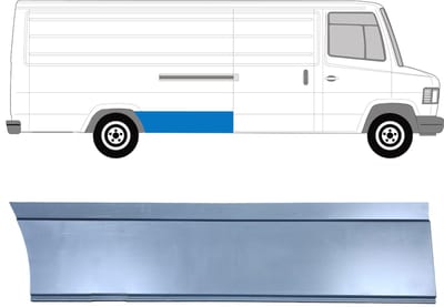 Reparatiepaneel achterspatbord voor Mercedes T2 1986-1996 / Rechts