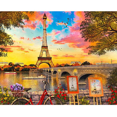 Volledige ronde Diamond Diamond schilderij ijzeren toren borduurwerk kruissteek Strass mozaïek Home Decor 20X30CM yellow