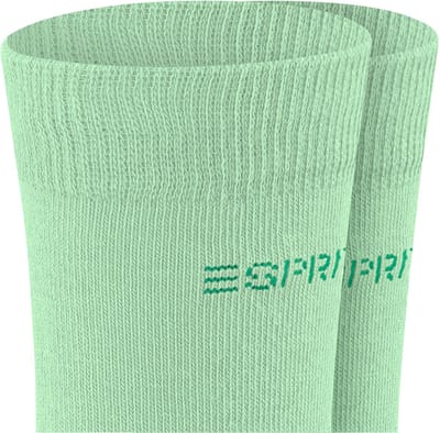 Esprit Foot Logo 2-Pack eenkleurig katoen multipack sokken kinderen groen - maat 23-26