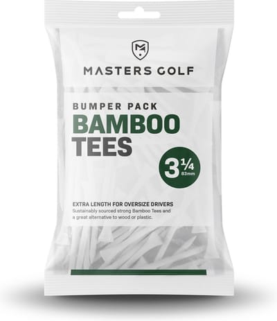 Masters - Bamboo Tees - 3 1/4 - Bumper Bag - White - 85 Stuks