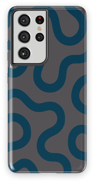 DripCase Motion Flow Tough Hoesje Samsung Galaxy S21 Ultra | Backcover met Mag | Trendy Design | Valbescherming | Shadow Waves
