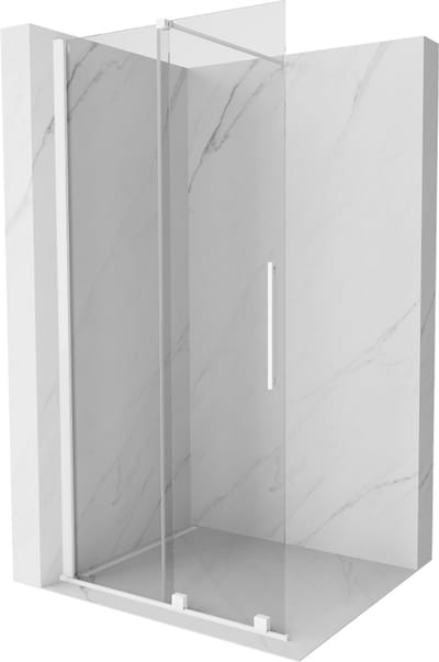 Mexen Velar schuifbare Walk-in douchewand 70 x 200 , transparant 8 mm, wit - 871-070-000-03-20