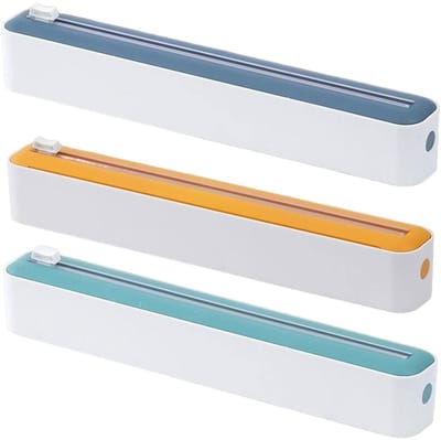 Ynkkvre – Foliesnijder – Herbruikbare Folie Dispenser – Met Schuifmes – Voor Vershoudfolie, Aluminiumfolie en Bakpapier