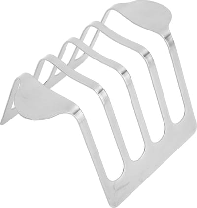 Broodhouder van roestvrij staal met 4 sneden, broodstandaard en koelrooster voor luchtfriteuse accessoires, organizer voor het opbergen van brood