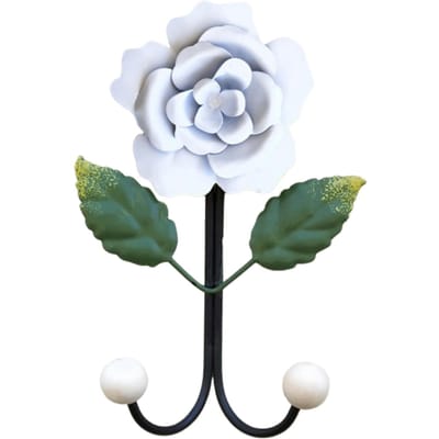 Smeedijzeren Rozenbloemen Dubbele Haak Kleine Haak Deur Achter Badkamer Keuken Muur Perforatievrij