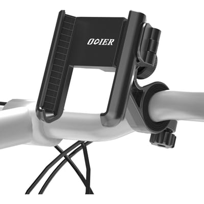 Motorfiets Telefoonhouder 360 Graden Rotatie Telefoonbeugel Verstelbare Stuur Telefoonstandaard zwart