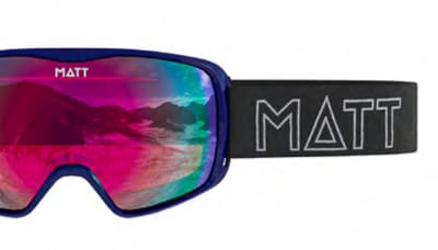 MATT skibril Ski Collectie Kompakt Mask Turquoise - Blauw met Paars