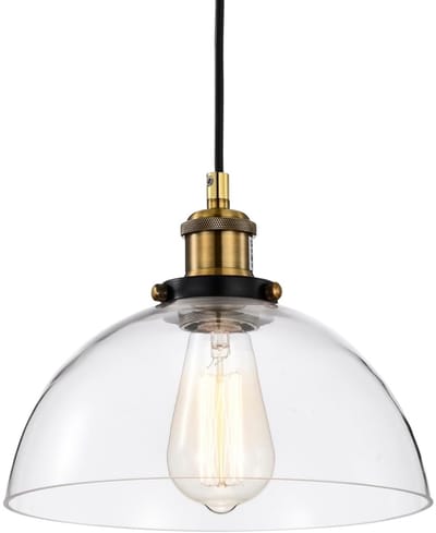Hanglamp Vintage Industriële Kroonluchter Glas E27 Plafondlamp voor Slaapkamer Woonkamer Bar
