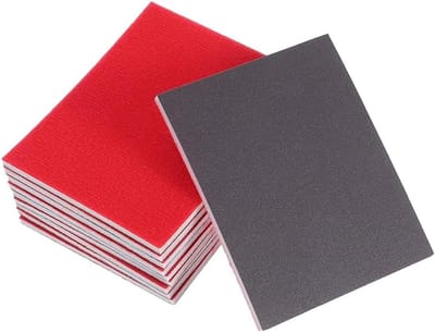 Schuursponzen, 20 stuks, korrel 180-3000, schuursponzen, handschuurmachine voor model voor droogbouw, metaal, hout, meubels, schuurpapier