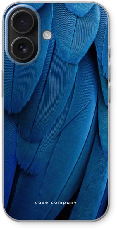 Case Company® - Hoesje geschikt voor iPhone 16 hoesje - Pauw - Soft Cover Telefoonhoesje - Bescherming aan alle Kanten en Schermrand