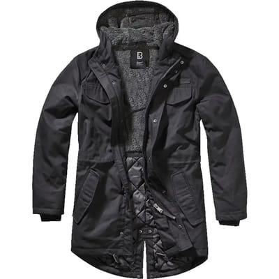 Brandit Marsh Lake Teddyparka Heren Winterjas - zwart - XXL