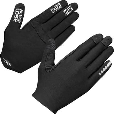GripGrab - Aerolite InsideGrip Lange Vinger Zomer Race MTB Fietshandschoenen zonder Padding - Zwart - Unisex - Maat XL