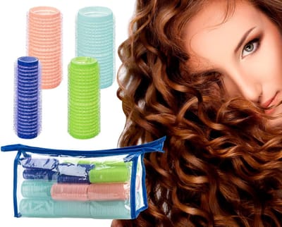 Krulspelden Set voor Hiteloze Krullen - 24 Stuks Haarkrullers in Diverse Maten