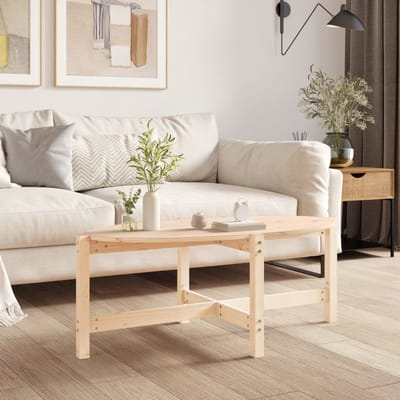 vidaXL - Salontafel - 118x63x45 - cm - massief - grenenhout