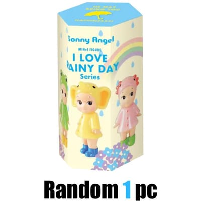 Nieuwe Sunny Angei I Love Rainy Day Serie Blind Box Mini Figuur Model Mystery Box Verjaardagscadeaus voor Meisjes Verrassingsspeelgoed Cadeau beige