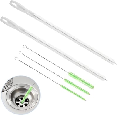 Flexibele 5-delige Afvoerborstelset voor Keuken en Badkamer - 45 cm Reinigingsgereedschap