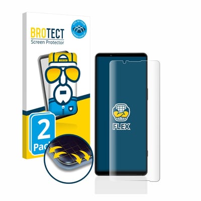 BROTECT - Screenprotector voor Sony Xperia 1 V - Folie Beschermfolie transparant volledig dekking - 2 Stuks