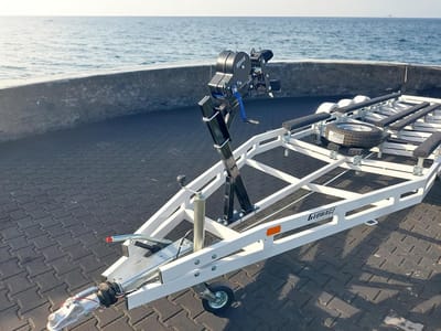 Handlier 2500 lbs (1133 kg) met 10m Staalkabel - Robuuste Lier voor Boot en Aanhanger