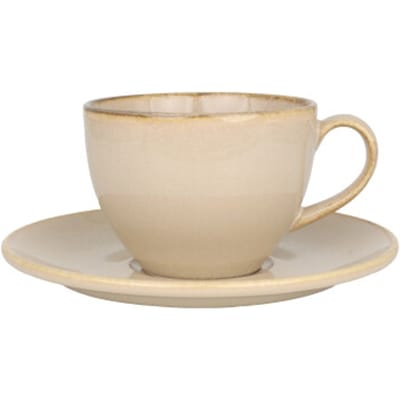 Bonna Sand Hygge - Thee kopjes & schotel - 230 cc - Porselein - set van 6