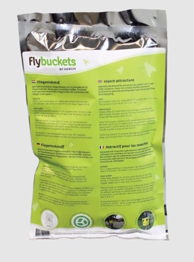 Flybuckets Vliegenlokstof navulling voor vliegenemmer | 240 g | tegen stal- en huisvliegen