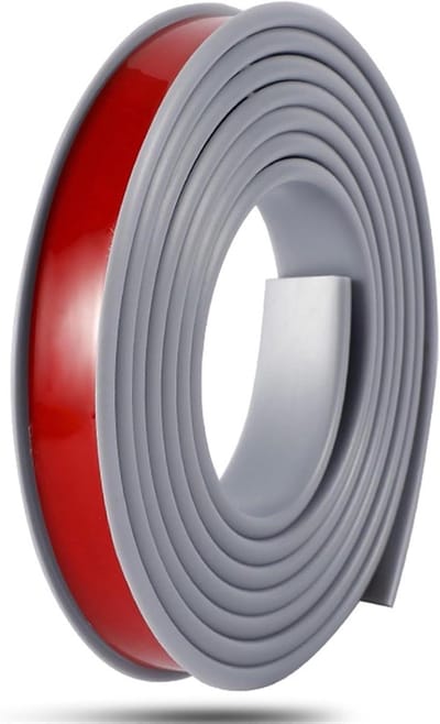 Zelfklevende Kantenband - U-vorm Profiel - Meubels Opknappen - Zacht Elastisch TPE - 5 Meter Lengte - Grijs