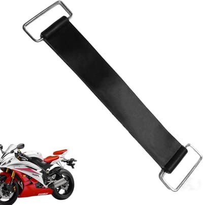 Dailygoods- Batterijband - Rubberen Houder - Elastische Riem - Vaste Beugel - 175 x 25 mm - Hoogwaardig Materiaal - Zwart - Batterijhouder