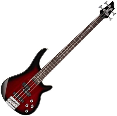 Chicago Basgitaar van Gear4music, Trans Red Burst