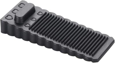 Deurwig Siliconen - Deurstopper - Deur Open Houden - Antislip Basis - Klein - Zwart