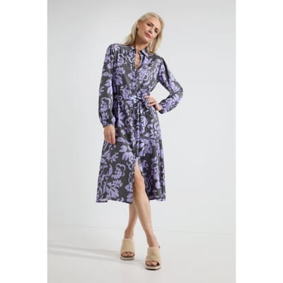 Josephine & Co Amira Dress Lilac Print Größe: 34 | Blusenkleider Outlet | Damen | Violett