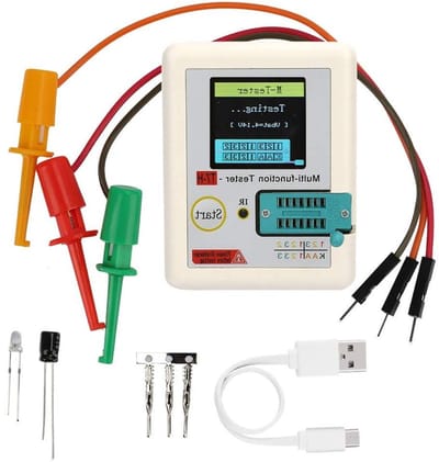 Transistortester - Component Tester - Elektronica Testen - Grafische Weergave - 111 Gram - Zwart