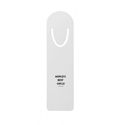 Hacebo® - world's best uncle It's true we checked metalen boekenlegger - Oom - werelds beste oom - verjaardag - cadeautje voor oom - oom artikelen - kado - geschenk Bladwijzer boekenleggers - 12.7 cm x 3.2cm