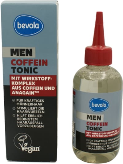 Bevola Men Coffein Tonic - 150 ml | Helpt bij erfelijke haaruitval - Met Coffeïne en AnaGain™ | Bevordert activiteit van haarwortels