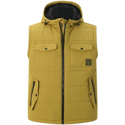 Jan Vanderstorm herren Outdoorbodywarmer - 54 - olijf - Plus Size