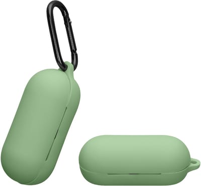 kwmobile Hoes geschikt voor Sony WF-C700N - Siliconen cover voor oordopjes in matcha groen