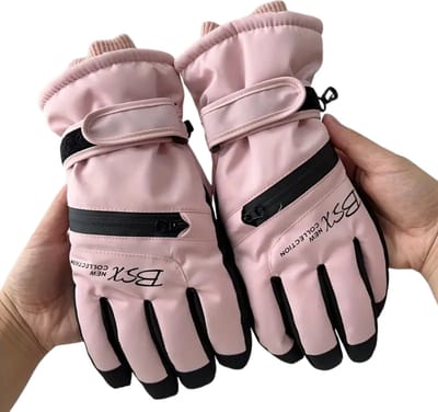Livano Skihandschoenen - Handschoenen Winter - Handschoenen Dames - Touchscreen - Waterdicht - Winddicht - Roze