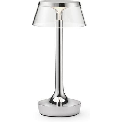 Flos Bon Jour Unplugged oplaadbare lamp Colour Tune - chrome