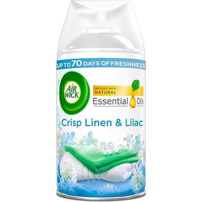 Air Wick - Luchtverfrisser Navulling - Fris Linnen & Lila - Automatische Spray - 250 ml