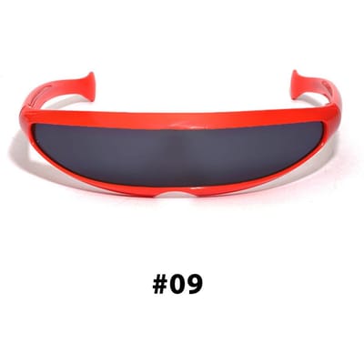 Nieuwe Futuristische Cyclops Zonnebril UV400 Spiegelend Glas Laser Oogkleding Mannen Gafas De Sol Persoonlijkheid Kostuum As shown in the figu gray