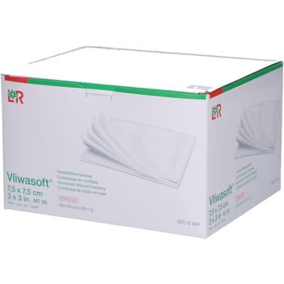 Lohmann & Rauscher Vliwasoft Steriel 7,5x7,5cm 12083 50 Compressen