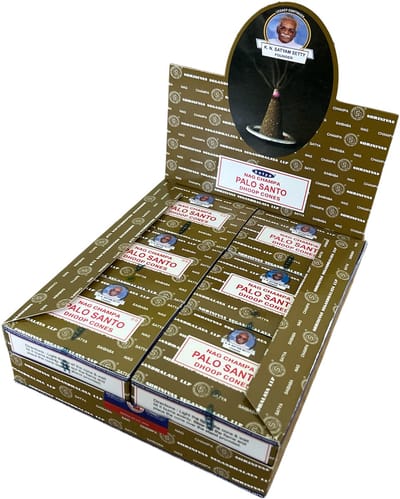 Satya - Palo Santo - wierookkegeltjes - 12 pakjes met 12 kegels